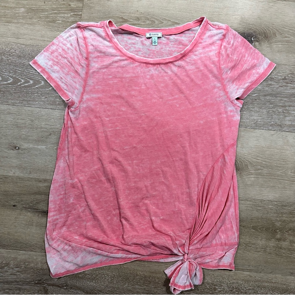 Large Susina pink Lightweight Tee